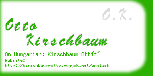 otto kirschbaum business card